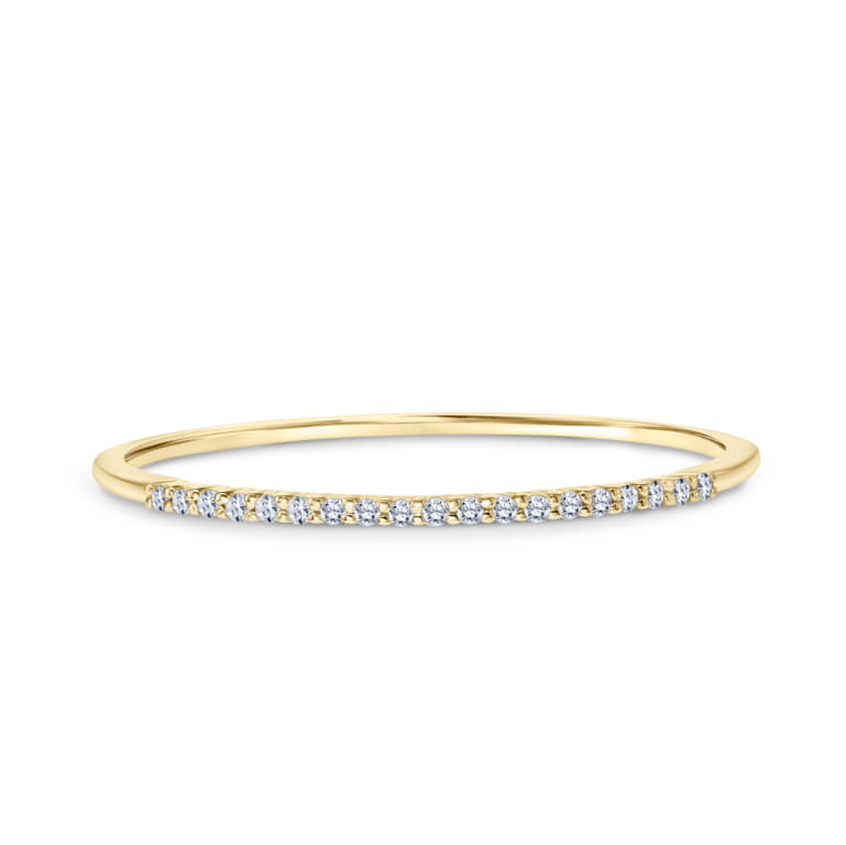 Stackable Diamond Ring Set In 14k Yellow Gold – Diamonds International