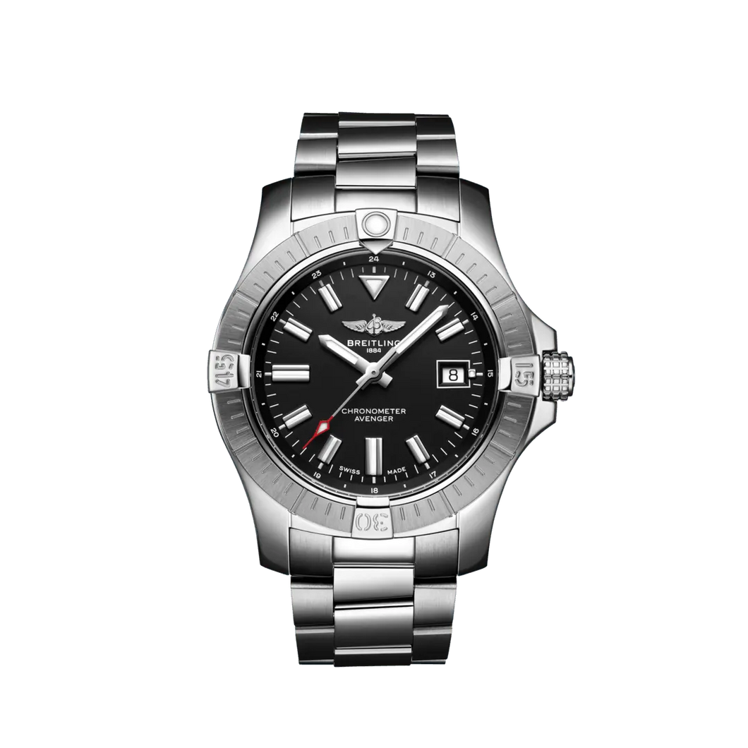 Breitling Avenger Chronograph 43MM in Stainless Steel with Black Dial