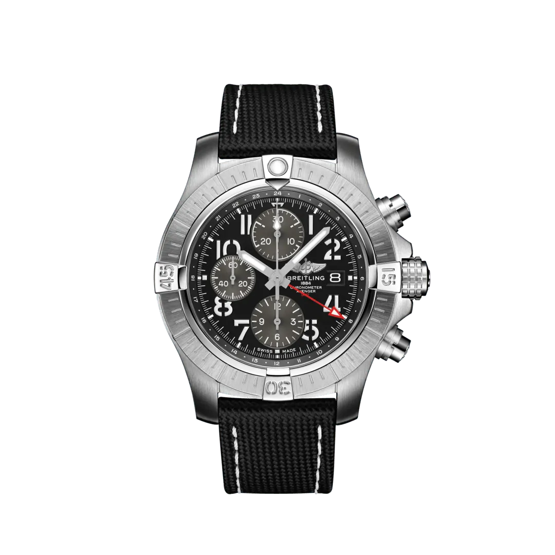 Breitling Avenger Chronograph 45MM in Stainless Steel with Black