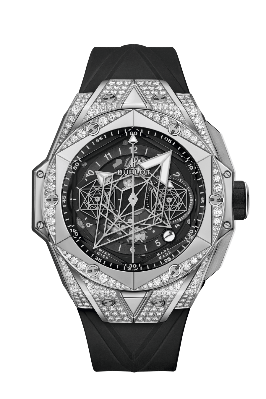 Hublot Big Bang Sang Bleu II in Titanium Pave 45mm