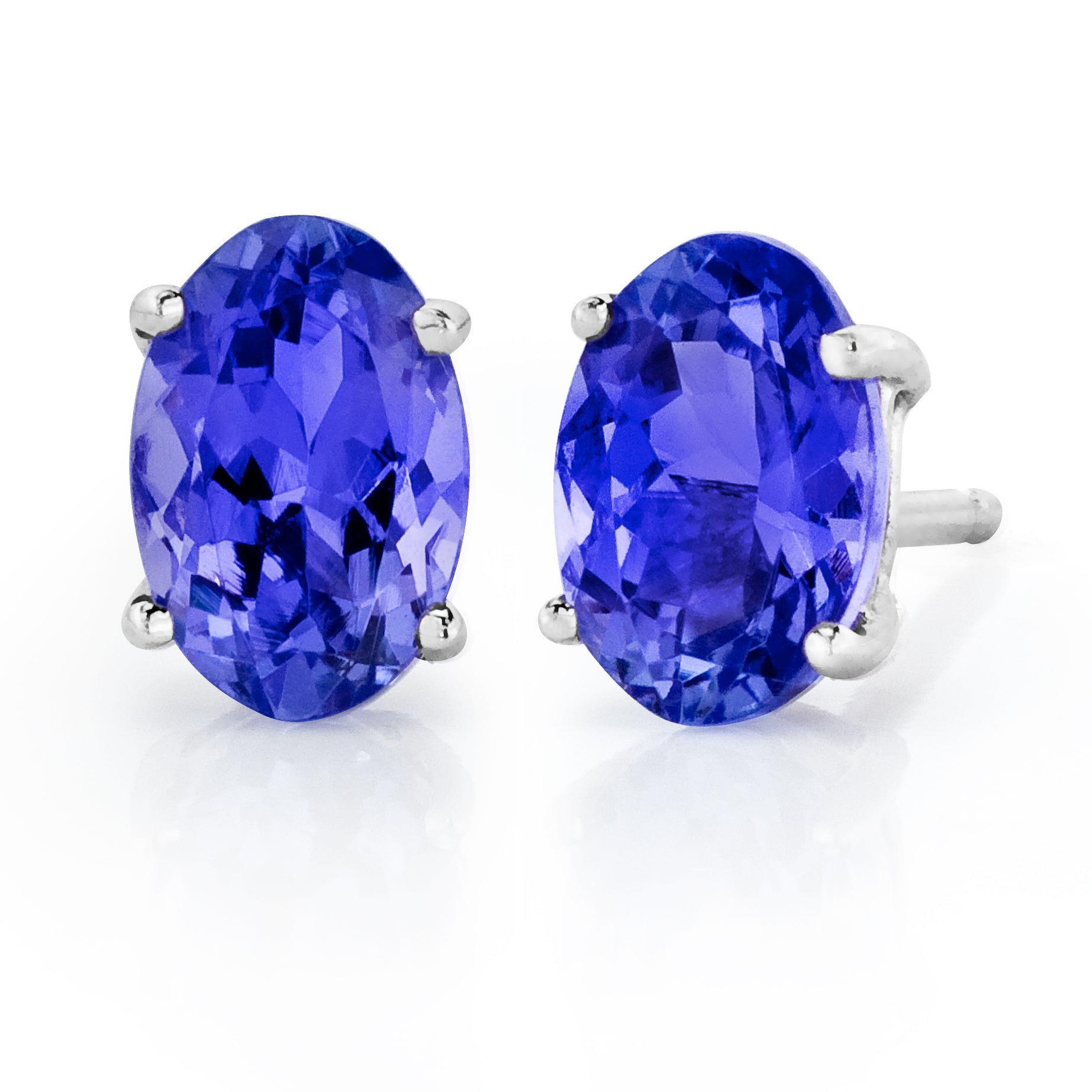 Blue on sale tanzanite earrings