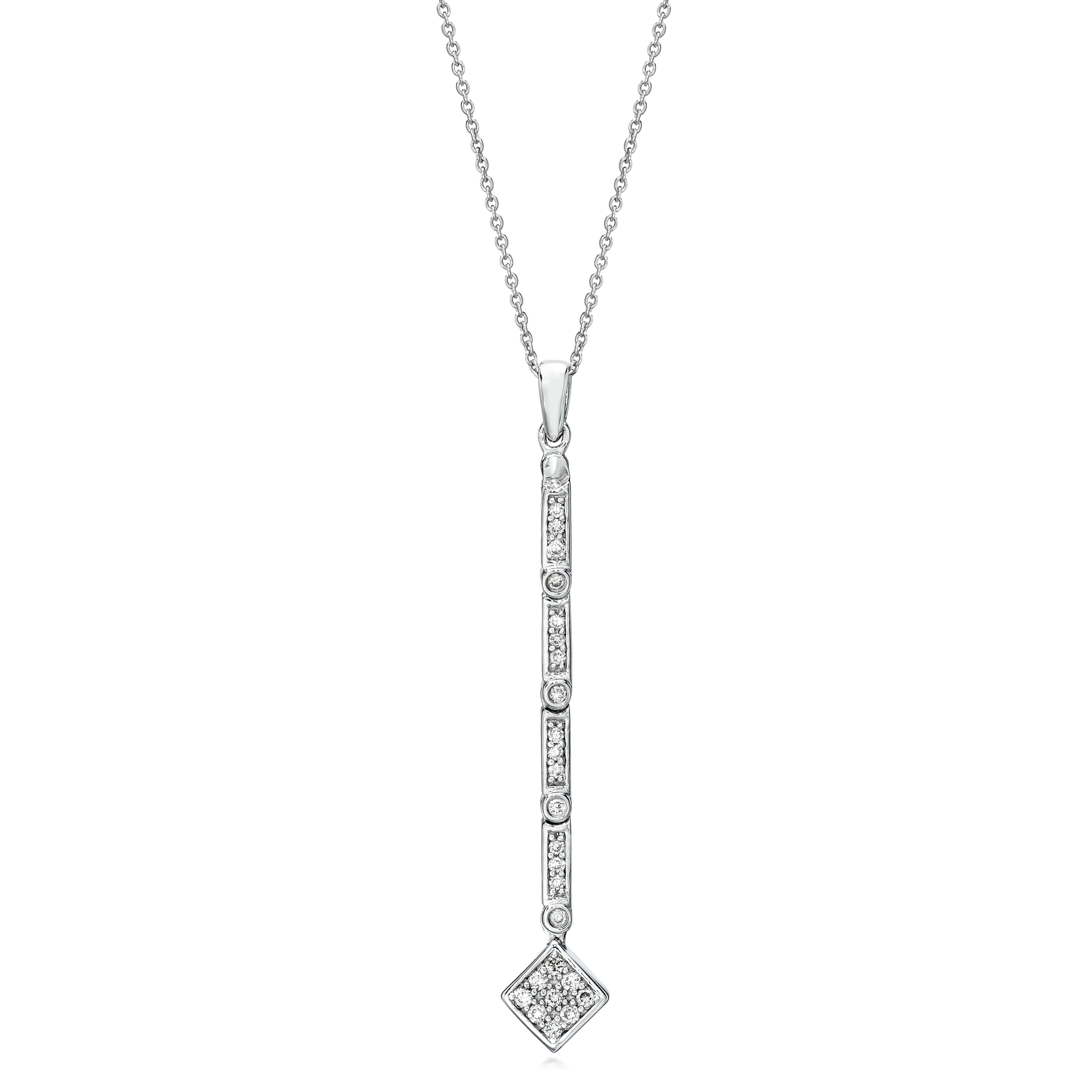 Convertible Diamond Necklace set in 925 Silver – Diamonds